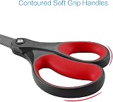 LIVINGO 2 Pack 8" Titanium Non-Stick Scissors, Comfort Grip Shears view 3