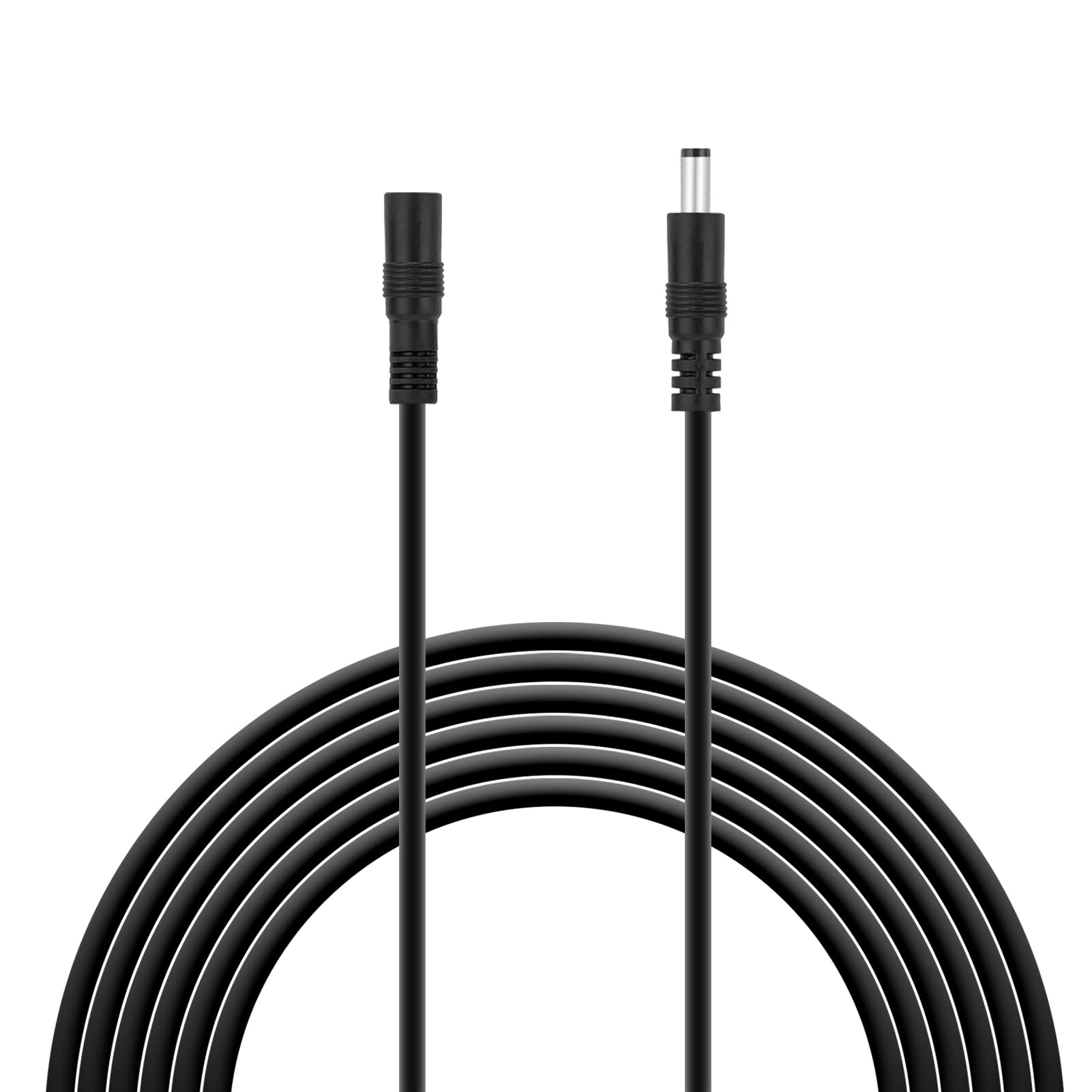 Photo 1 of SIM&NAT LED Solderless Extension Power Cord 20AWG 10 Feet Male to Female 5.5mm x 2.1mm DC Extension Power Cable for 5050/3528 LED Strip String Light, CCTV