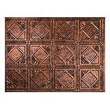Fasade Easy Installation Traditional 4 Moonstone Copper Backsplash Panel for Kitchen and Bathrooms (18
