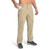 SNOWTEN Men's Hiking Stretch Pants Lightweight Work Pants Waterproof Tactical Ripstop Cargo Pants