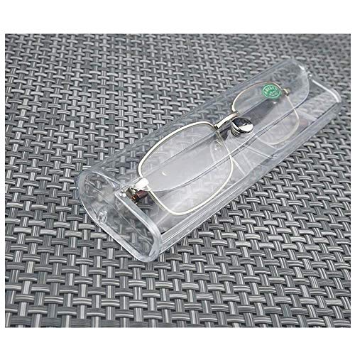RONRONS 5 Pack Transparent Plastic Glasses Protection Box Eyeglass Case Holder