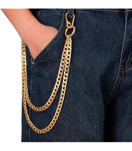 Heavy Duty Wallet Chain for Men & Women – Punk Biker Keychain for