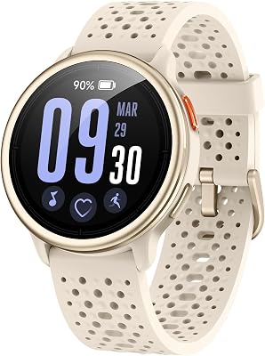 Smartwatch Donna 1.27'' Orologio Uomo Rotondo con 2 Cinturini,120+ Modalità Sportive, Corsi di Ginnastica 3ATM Monitoraggio Salute e Sonno Contapassi Fitness Watch per Samsung/Android/iPhone Albicocca