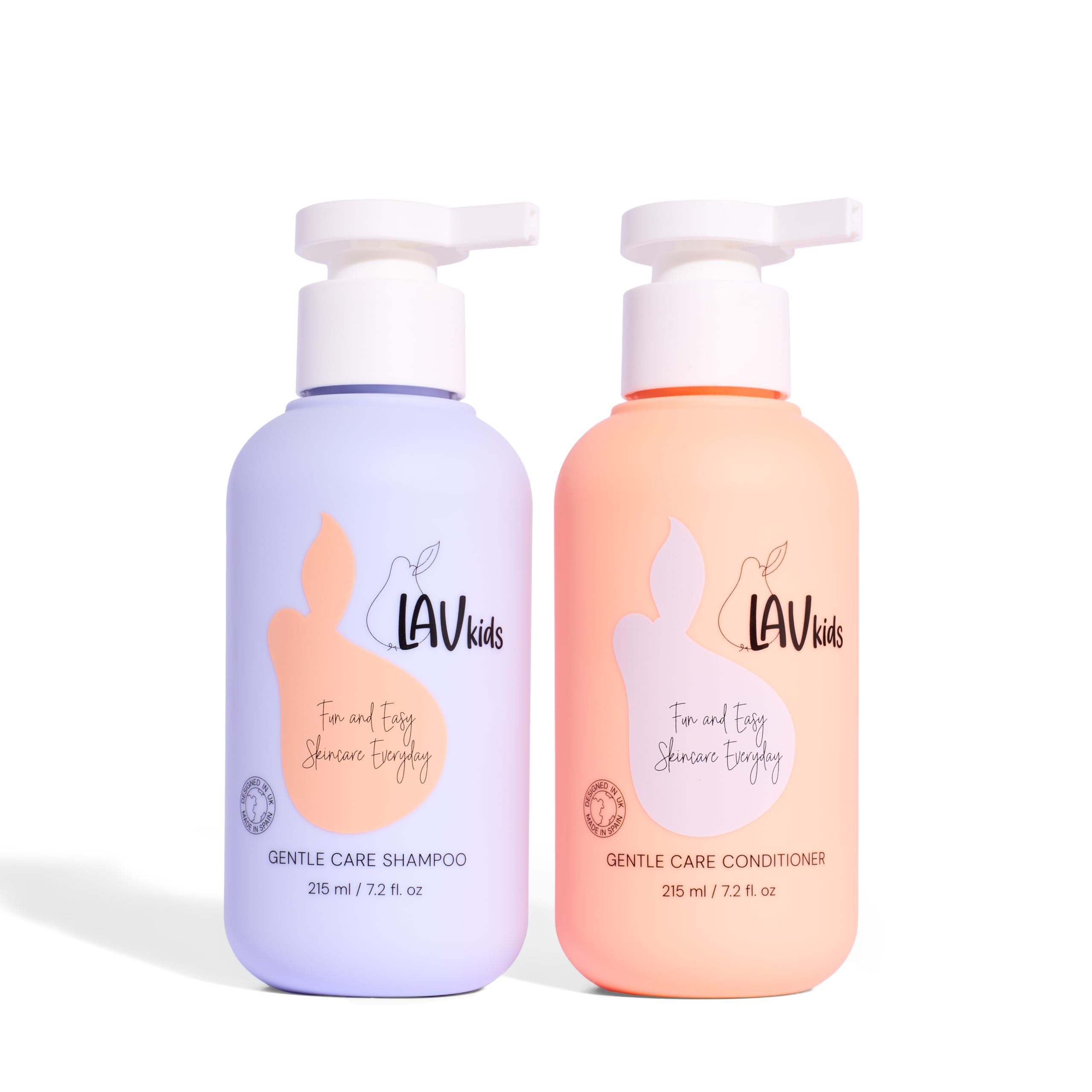 Lav Kids Natural Gentle Hair Care Bundle for daily use (Shampoo + Conditioner)