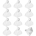 Metal Cowbells - White 3 Inch Cow Bells Noise Makers, Loud Call Bell with Handles for Sporting Events, Cheering, Team Spirit,