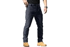 Bakgeerle Tactical Pants for Men Waterproof Construction Cargo Pants with Pockets Ripstop Hiking Big and Tall Work Pants