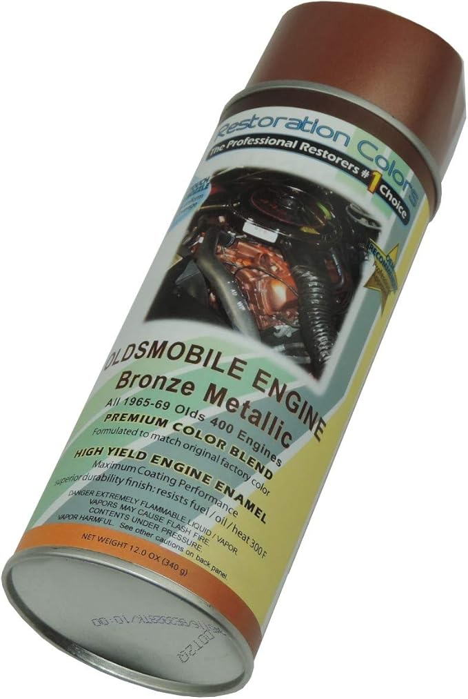 Compatible with 19651969 GM Oldsmobile Engine Spray Paint Can Fast Dry Bronze 400