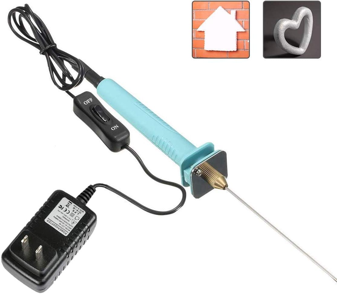 Electric Hot Knife Foam Cutter, Jhua Cutting Hot Pen Hot Wire Cutter 15W Electric Foam Cutting Machine Pen 10CM Styrofoam Cutter Heat Cutting Tool Kit