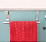 Tatkraft Horizon Over Door Towel Rail Holder Stainless Steel Kitchen Bathroom view 4