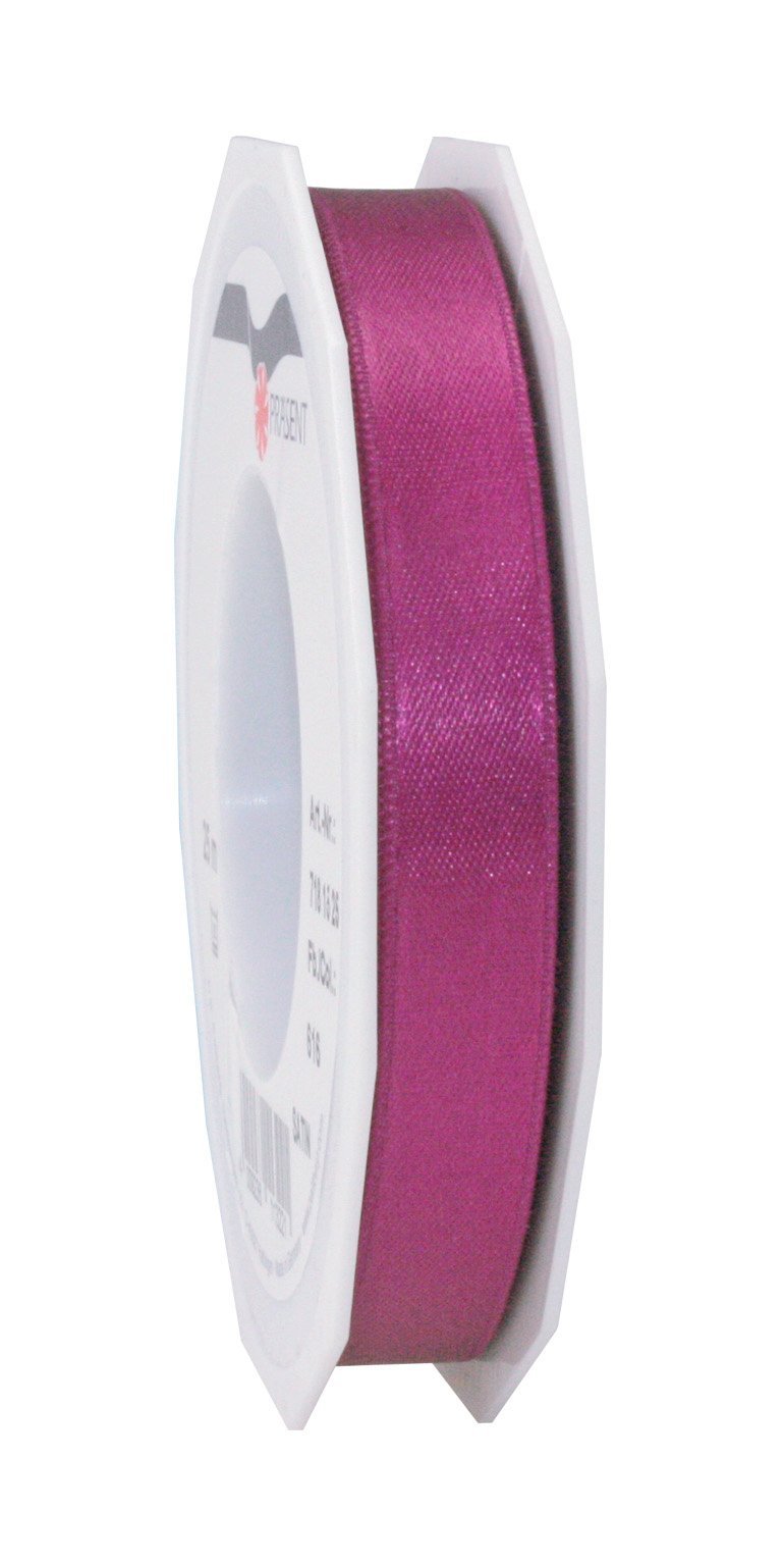PRÄSENT C.E. Pattberg SATIN purple gift ribbon, 27 yards for Wrapping Gifts, 0.59 inches width, Ribbon for Decorating & Crafting, Decorative Ribbon for Gifts, for every occasion