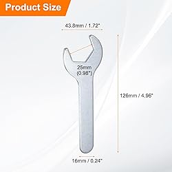 HARFINGTON 10pcs Small Wrench 25x126x2.8mm Metric