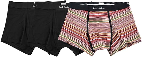 Amazon Co Jp ポールスミス Paul Smith ボクサーパンツ M1a 914c A3pckj メンズ Multi Color Black Size 服 ファッション小物