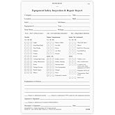 J. J. Keller Equipment Safety Inspection Report Book, 10 Pack | 5.5" x 8.5", 31 Sets of Forms, 2-Ply Carbonless