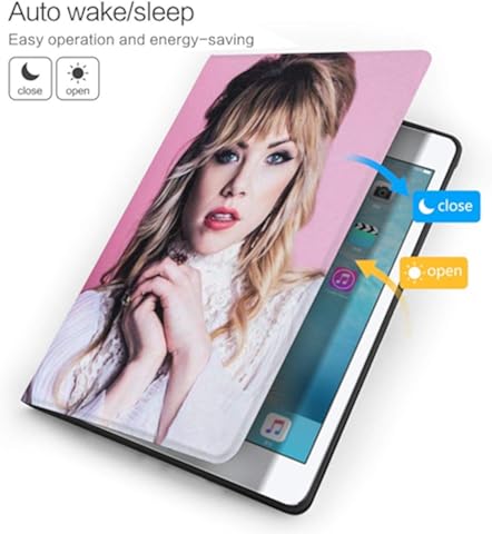 Wehoiweh Carly Rae- Jepsen Carcasa fina y ligera antiarañazos con soporte ajustable, suspensión automática, protección trasera para iPad Air3 10.5 iPad 7ª 10.2 talla única