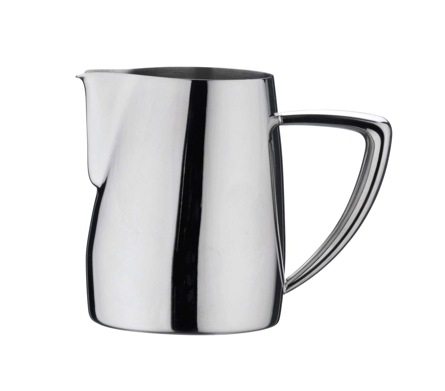 Café Stal Art Deco 18/10 Stainless Steel Mirror Polished Milk Jug, 12oz