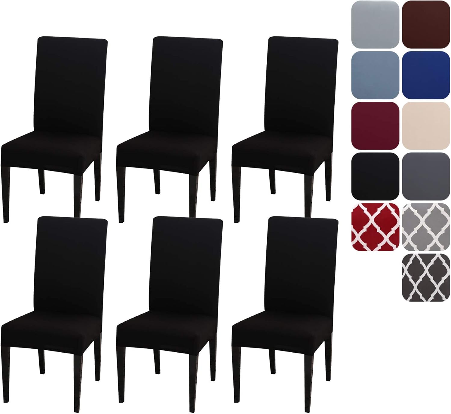 Aisprts Dining Room Chair Covers Slipcovers Set of 6