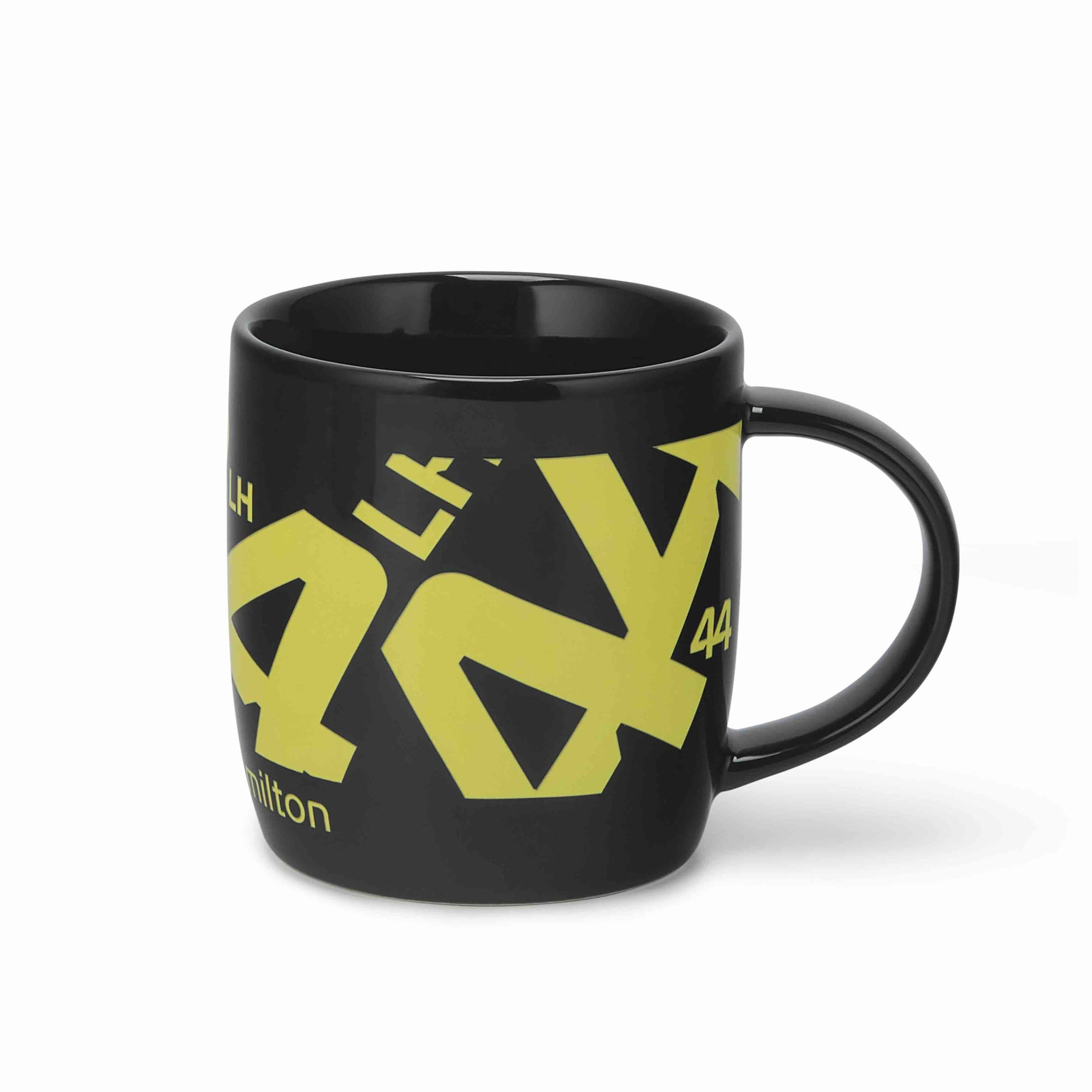 Mercedes AMG Petronas, Lewis Hamilton, Driver Mug, Striking 2024 Colourway Bearing Driver Number and Team Logo, Stoneware, 350 MLS, Official Merchandise.