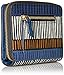 Fossil Emma RFID Mini Multi Wallet, Navy Stripe, One Size