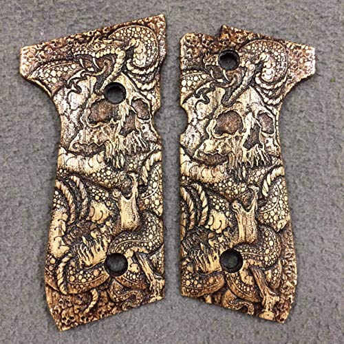 Beretta Grips - Skull Snake, Full-Size 92F, 92FS, 92SB, 96, M9 gun grips - Thumbnail 5