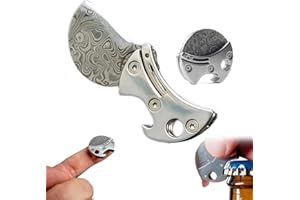 Mini Titanium Compact Bottle Opener & EDC Cutter, Lightweight Portable Multifunctional Bottle Opener Keychain Tool, for Packa