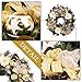 Valery Madelyn Pre-Lit 24 Inch Elegant Champagne Gold Christmas Wreath for Front Door with Shatterproof Ball Ornaments, Ribbon, Artificial Simulation Flower, Battery Operated 20 LED Lights
