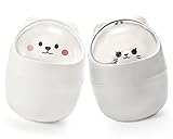 Yesland 2 Pack Desktop Mini Trash Bin with Swing