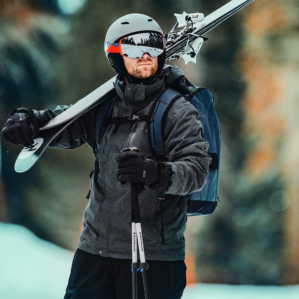 OutdoorMaster Men's 3-in-1 Ski Jacket - Winter Jacket Set with Fleece Liner Jacket & Hooded Waterproof Shell - for Men : Clothing