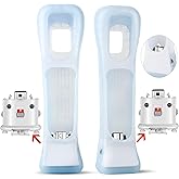 Machine-Ya 2 Pack Wii Motion Plus Adapter,with Silicon Case for wii Remote Controller- External Remote Motion Plus Sensor Con