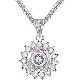 MaicuQ 925 Sterling Silver Necklace Cubic Zirconia Cross Necklace for Women Pendant with Chain 16" 18"+2" No Tarnish,Women Jewelry,Send Gift Box Valentine's Day