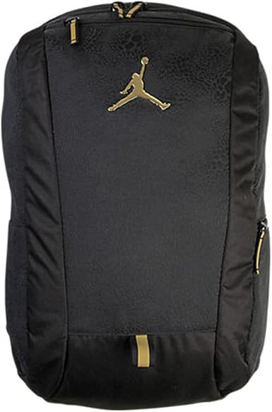 black and gold jordan bookbag