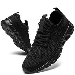 YOSFDC Men's Running Shoes Walking Slip On