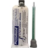 Permabond ET5147 Food Grade Epoxy Adhesive, Two-Part Bonding Kit, 40-60 Min Set Time, Off White (Cartridge + Nozzle, 50ML)