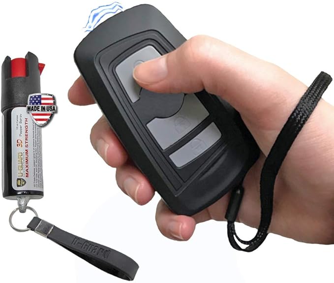 Mini Stun Gun Security Alarm Keychain Pepper Spray Kit
