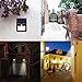 VOLADOR Outdoor Hanging Solar lights,4 Pack 20 LEDs Motion Sensor Light,Solar Pathway Lighting for Wall Garden Patio Deck Yard Driveway Stairs With 2200mAh Battery Auto On/Off (White)