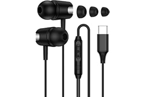 Samsung USB C Headphones Noise Cancelling EarBuds Wired with Mic, compatible with Samsung Galaxy S25 Ultra S24 S23 A17, HiFi 