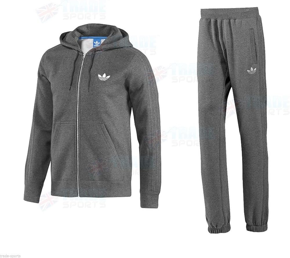 ADIDAS ORIGINAL SPO MENS LIGHT GREY CHARCOAL BLACK SIZE S M L XL FULL