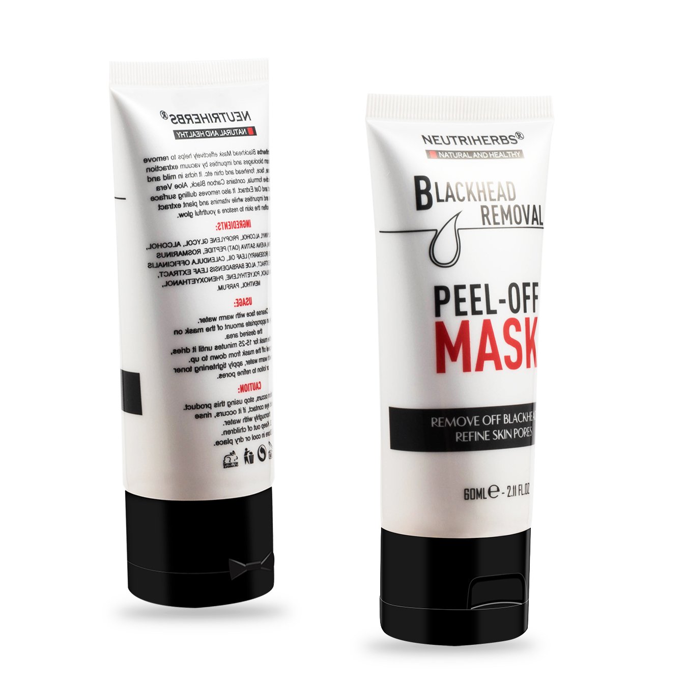 Blackhead Remover Mask & Black Face Mask-Deep Cleansing Purifying Face Peel Off Mask 60ml