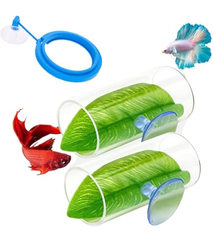 thumbnail image 2 of 3-Piece Betta Fish Acrylic Tube Tunnel & Feeding Ring 2 of 9