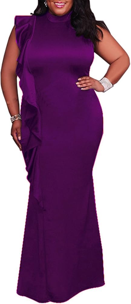 amazon purple plus size dress