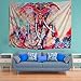 Amonercvita Watercolor Elephant Tapestry Wall Hanging Mandala Tapestry Bohemian Tapestry Psychedelic Wall Tapestry Flower Psychedelic Tapestry for Indian Dorm Decor