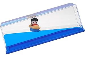 HONSHENG Anime Figure Merch Unsinkable Ship Model Pirate Boat in a Bottle Box，Non Sinking Acrylic Cruise Ship Fluid Drift Bottle Desk for Decor Ornament Fans Gifts (A)