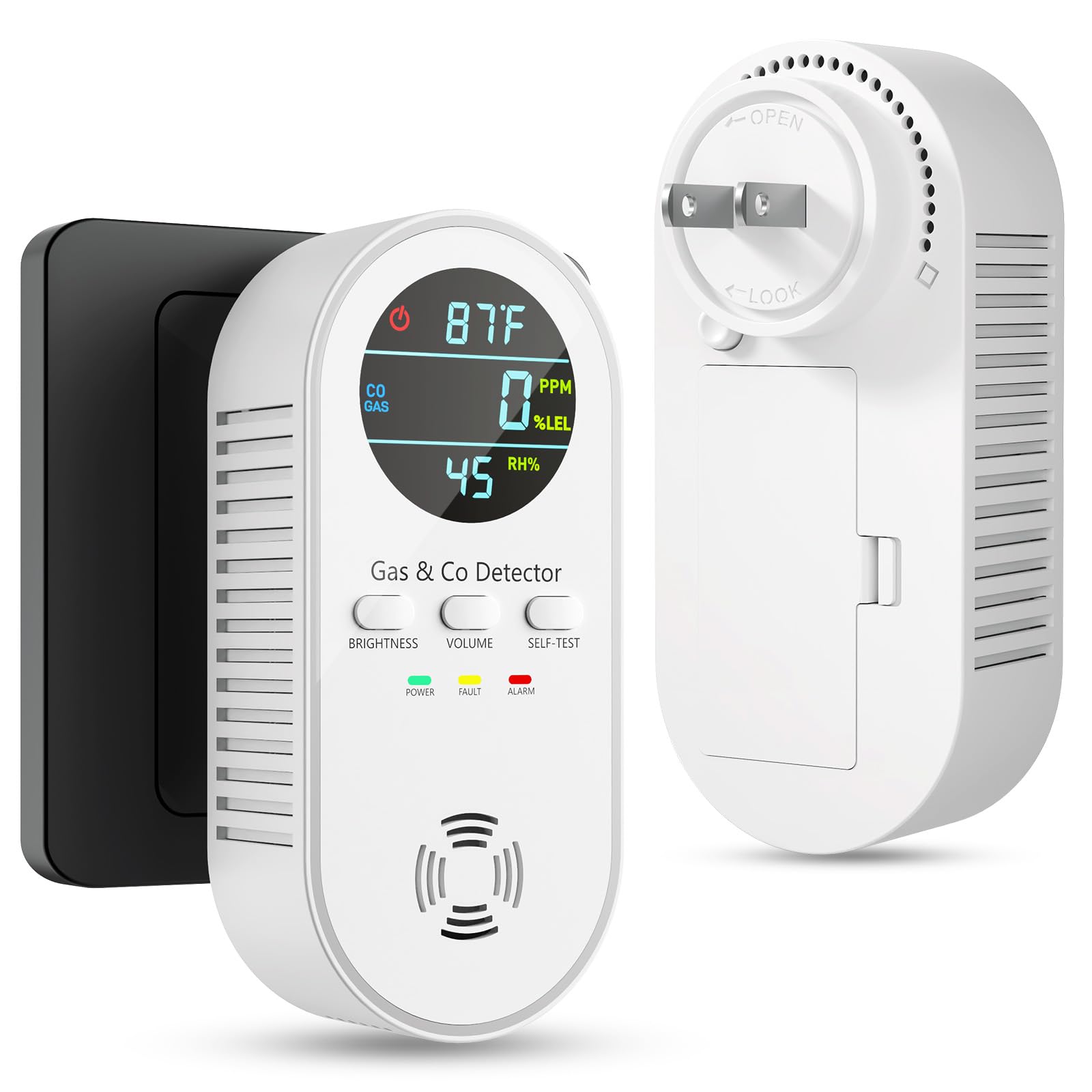 5-in-1 Carbon Monoxide Detectors, Natural Gas Leak