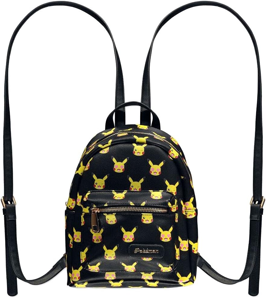 Difuzed POKÉMON - Pikachu AOP Mini Backpack Nero E Giallo, Standard