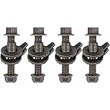 XtremeAmazing 14mm Cam Bolt Kit Adjustable Camber Correction Alignment Kit for Vehicles Front Left and Right Wheel Pack of 4