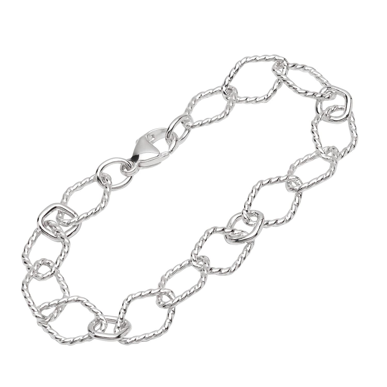 NKlaus bracelet 925 Sterling Silver 19cm Figaro anchorchain ladies designer bracelet chain 12751