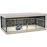 kivcmds Display Case for Hot Wheels 1:64 Scale Model Car Showcase Box with LED Light and Acrylic Cover,Matchbox Toys Car Stor