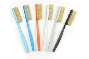 TWO STONES Climbing Chalk Brush with Thick Ultra Durable Boar's Hair Bristles, Bouldering Brush with Ergonomic Handle Portabl