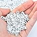Outus 800 Pieces White Cube Beads with Black Alphabet Letters, Acrylic Plastic