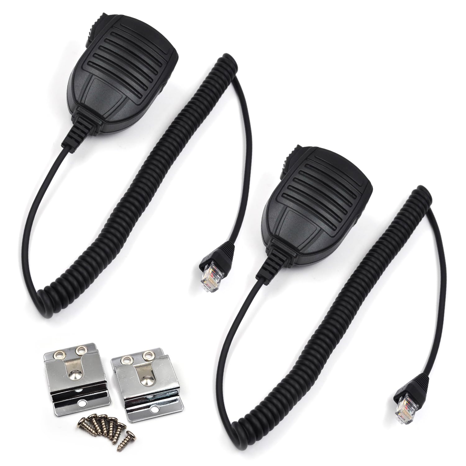 Photo 1 of (2-Pack) MH-67A8J Handheld Speaker Mic Microphone for Yaesu Vertex Radios VX2500 VX2508 VX2208 VX2108 FT-450 FT-817 FT-857D FT-900 RJ45 8-Pin