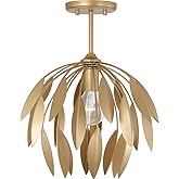 Capital Lighting 351811GF Margeaux Artisan Nature Garden-Inspired Cascading Leaves Convertible Dual Mount Pendant/Semi Flush 